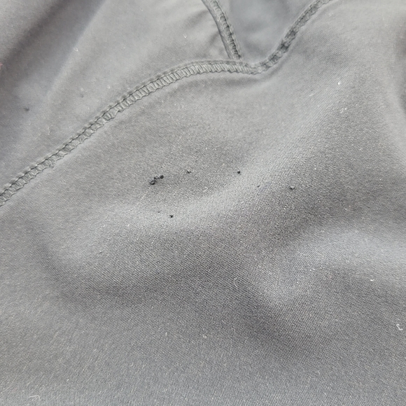 Lululemon athletica black lined running short elastic drawstring mesh Size 4 - Picture 11 of 16